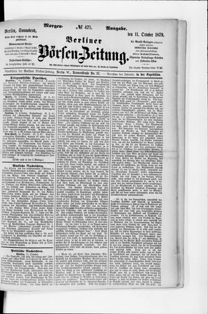 Berliner Börsen-Zeitung on Oct 11, 1879