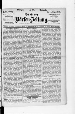 Berliner Börsen-Zeitung vom 14.10.1879