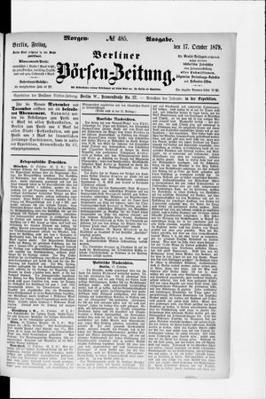 Berliner Börsen-Zeitung vom 17.10.1879