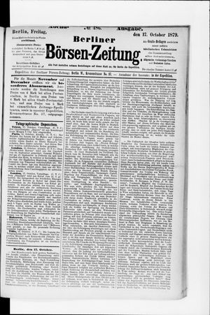 Berliner Börsen-Zeitung on Oct 17, 1879
