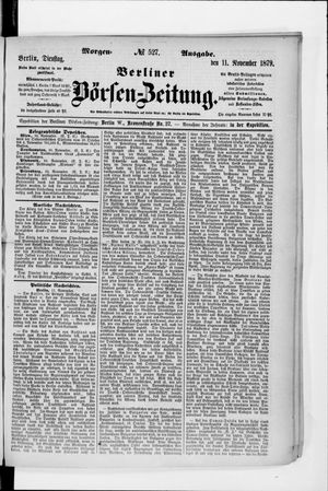 Berliner Börsen-Zeitung vom 11.11.1879