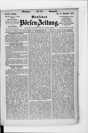 Berliner Börsen-Zeitung vom 14.11.1879