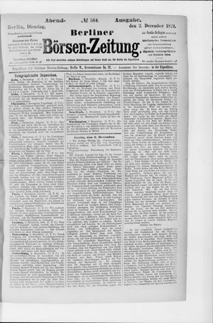 Berliner Börsen-Zeitung vom 02.12.1879