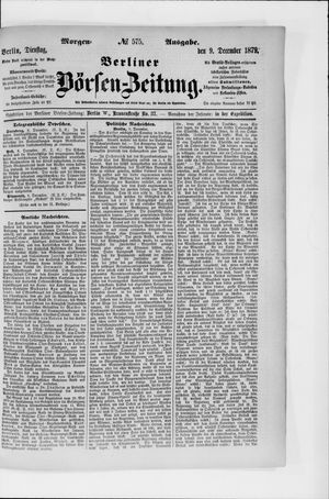 Berliner Börsen-Zeitung on Dec 9, 1879