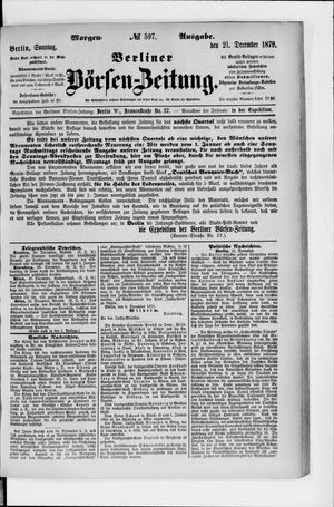 Berliner Börsen-Zeitung vom 21.12.1879