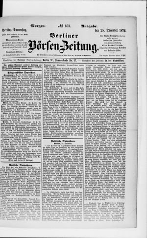 Berliner Börsen-Zeitung on Dec 25, 1879