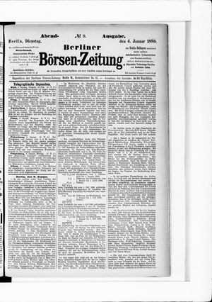Berliner Börsen-Zeitung vom 06.01.1880