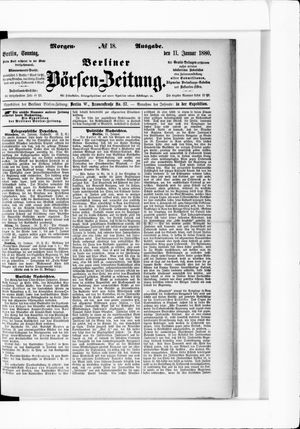 Berliner Börsen-Zeitung vom 11.01.1880