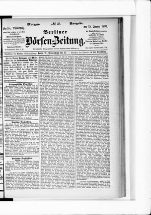 Berliner Börsen-Zeitung vom 15.01.1880