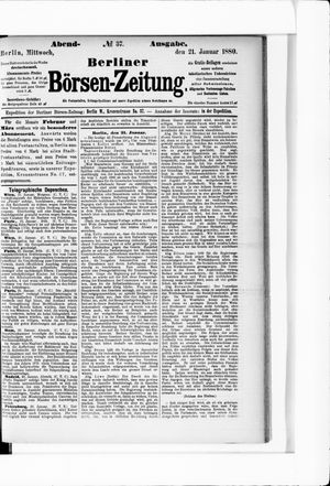 Berliner Börsen-Zeitung vom 21.01.1880