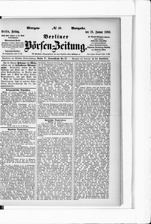 Berliner Börsen-Zeitung vom 23.01.1880