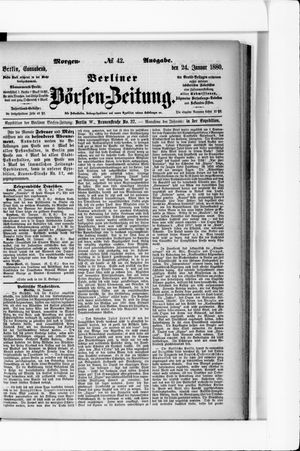 Berliner Börsen-Zeitung vom 24.01.1880