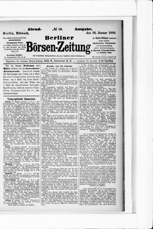 Berliner Börsen-Zeitung vom 28.01.1880