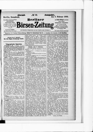 Berliner Börsen-Zeitung on Feb 7, 1880