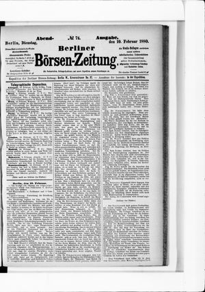 Berliner Börsen-Zeitung vom 10.02.1880
