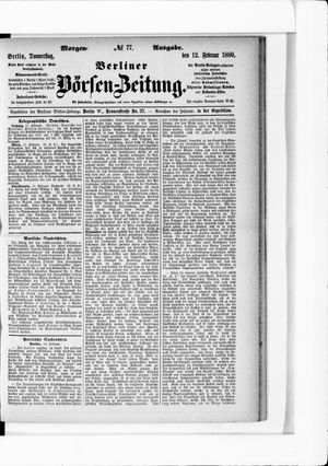 Berliner Börsen-Zeitung vom 12.02.1880