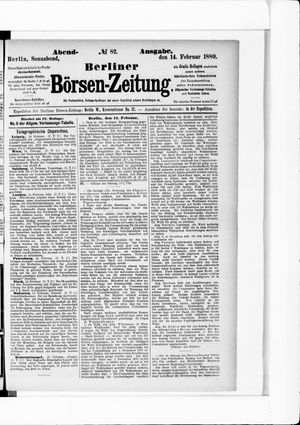 Berliner Börsen-Zeitung vom 14.02.1880