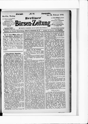 Berliner Börsen-Zeitung vom 23.02.1880
