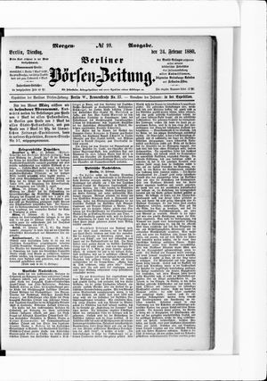 Berliner Börsen-Zeitung on Feb 24, 1880