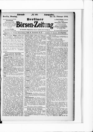 Berliner Börsen-Zeitung vom 24.02.1880