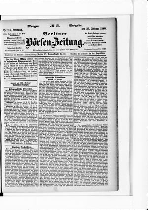 Berliner Börsen-Zeitung vom 25.02.1880