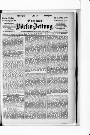 Berliner Börsen-Zeitung vom 02.03.1880