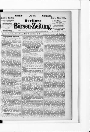 Berliner Börsen-Zeitung vom 05.03.1880