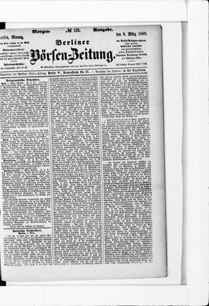 Berliner Börsen-Zeitung vom 08.03.1880