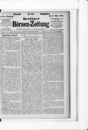 Berliner Börsen-Zeitung vom 09.03.1880