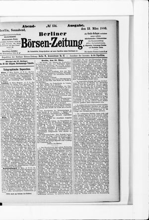 Berliner Börsen-Zeitung vom 13.03.1880