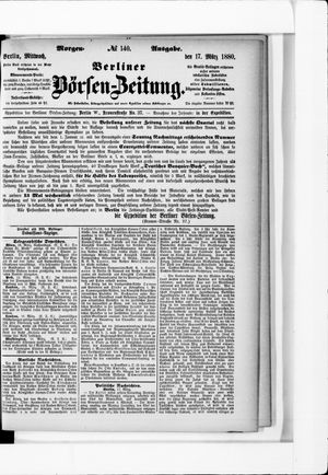 Berliner Börsen-Zeitung vom 17.03.1880