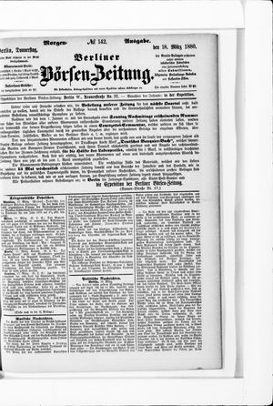 Berliner Börsen-Zeitung vom 18.03.1880