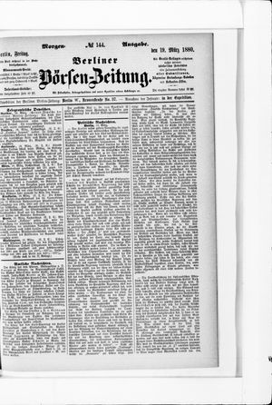 Berliner Börsen-Zeitung vom 19.03.1880