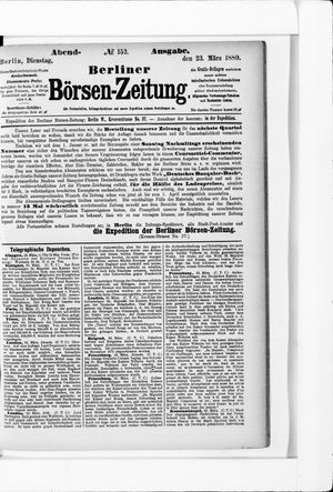 Berliner Börsen-Zeitung vom 23.03.1880