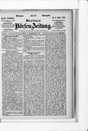 Berliner Börsen-Zeitung vom 03.04.1880