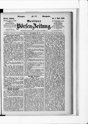 Berliner Börsen-Zeitung on Apr 4, 1880
