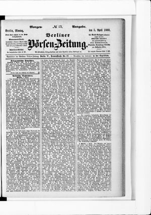 Berliner Börsen-Zeitung vom 05.04.1880