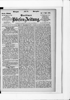 Berliner Börsen-Zeitung vom 07.04.1880