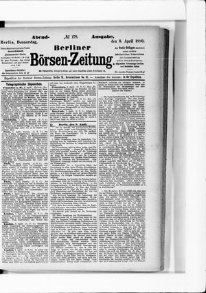 Berliner Börsen-Zeitung vom 08.04.1880