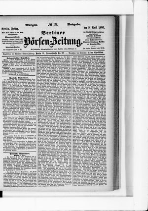 Berliner Börsen-Zeitung vom 09.04.1880