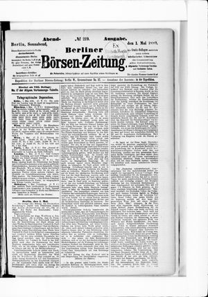 Berliner Börsen-Zeitung vom 01.05.1880