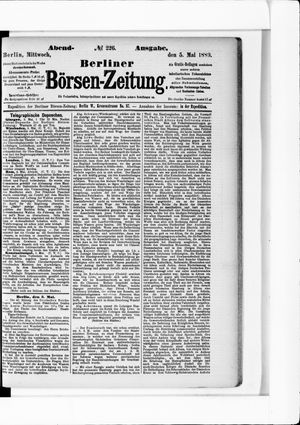 Berliner Börsen-Zeitung vom 05.05.1880