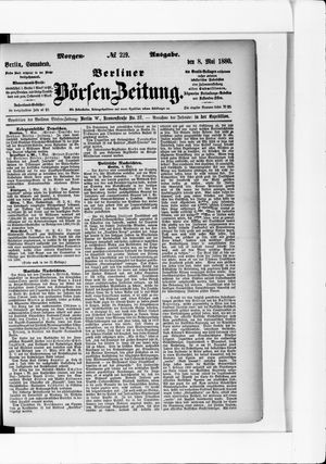 Berliner Börsen-Zeitung vom 08.05.1880