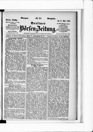 Berliner Börsen-Zeitung vom 11.05.1880