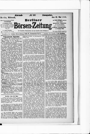 Berliner Börsen-Zeitung vom 12.05.1880