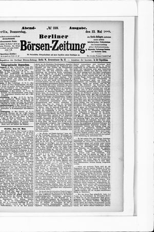 Berliner Börsen-Zeitung vom 13.05.1880