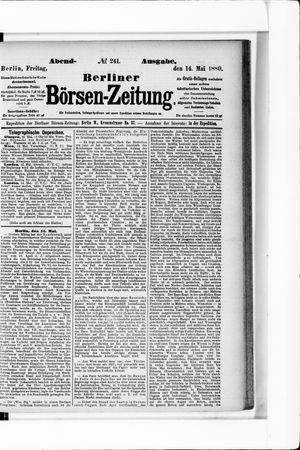 Berliner Börsen-Zeitung vom 14.05.1880