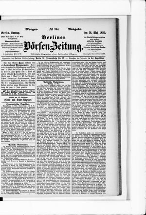 Berliner Börsen-Zeitung on May 16, 1880