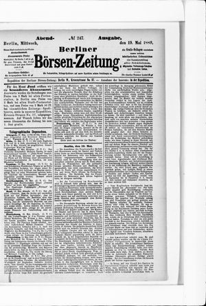 Berliner Börsen-Zeitung vom 19.05.1880