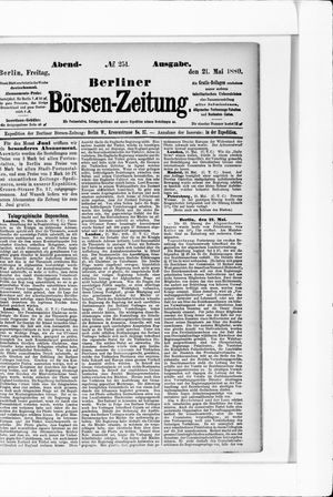 Berliner Börsen-Zeitung vom 21.05.1880
